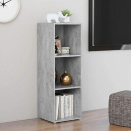 Berkfield Classic Tv Cabinet Concrete Grey 107X35X37 Cm Engineered Wood - thumbnail 4