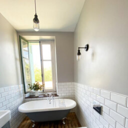 Industville Brooklyn Outdoor & Bathroom Pendant, Pewter Holder, Pewter Ring - thumbnail 2