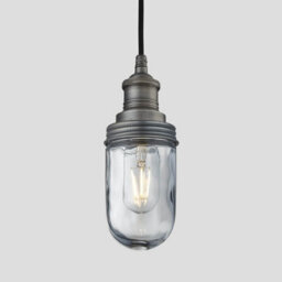 Industville Brooklyn Outdoor & Bathroom Pendant, Pewter Holder, Pewter Ring - thumbnail 1