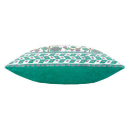 Paoletti Mentera Floral Velvet Polyester Filled Cushion - thumbnail 3