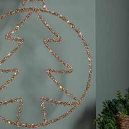 Samuel Alexander 49Cm Battery Powered Light Up Gold Christmas Tree Ball With Twinkling Leds - thumbnail 4