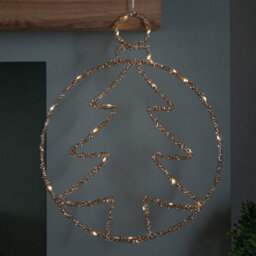 Samuel Alexander 49Cm Battery Powered Light Up Gold Christmas Tree Ball With Twinkling Leds - thumbnail 9