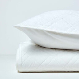 Homescapes Luxury Cream Quilted Velvet Bedspread Geometric Pattern 'paragon Diamond' Throw, 200 X 200 Cm - thumbnail 4