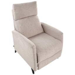 Beliani Recliner Chair Selvik With Footrest Fabric Taupe - thumbnail 7