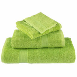 Berkfield 8 Piece Premium Towel Set Solund Apple Green 600 Gsm - thumbnail 4