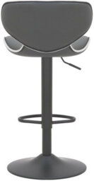 Lamboro Carcaso Single Kitchen Bar Stool, Matt Black Footrest, Adjustable Swivel Gas Lift, Breakfast Bar & Home Barstool, Charcoal Grey - thumbnail 5