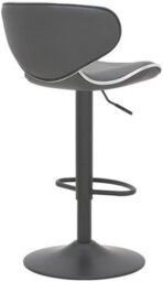Lamboro Carcaso Single Kitchen Bar Stool, Matt Black Footrest, Adjustable Swivel Gas Lift, Breakfast Bar & Home Barstool, Charcoal Grey - thumbnail 4