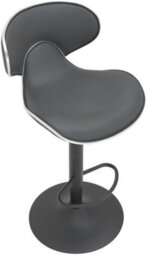 Lamboro Carcaso Single Kitchen Bar Stool, Matt Black Footrest, Adjustable Swivel Gas Lift, Breakfast Bar & Home Barstool, Charcoal Grey - thumbnail 6