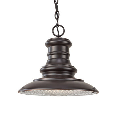 Stylish Ip23 1 Bulb Chain Lantern In Restoration Bronze With Led E27 Socket