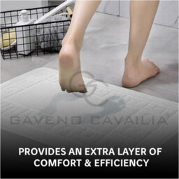 Gc Gaveno Cavailia Grecian Grace 2 Piece Non Slip Bath Mat Set White Quick Dry Water Absorbent Bathroom Shower Mat & Pedestal Set - thumbnail 5