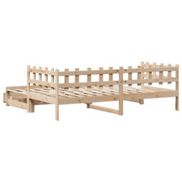 Berkfield Daybed With Trundle And Drawers Without Mattress 80X200 Cm - thumbnail 7