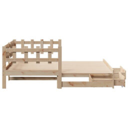 Berkfield Daybed With Trundle And Drawers Without Mattress 80X200 Cm - thumbnail 6