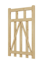 Garden Sanctuary Outdoor Entry Spaces Wooden Garden Border Gate Picket Design W 76Cm H 120Cm - thumbnail 4