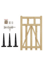 Garden Sanctuary Outdoor Entry Spaces Wooden Garden Border Gate Picket Design W 76Cm H 120Cm - thumbnail 3