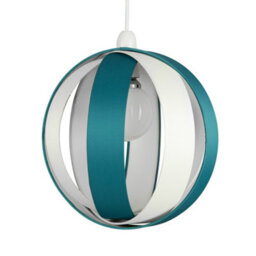 Valuelights J90 Blue Modern Fabric Globe Ceiling Light Shade (D)29Cm
