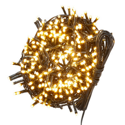 Christmas Lights 400 Led 12M Xmas Tree Lights Fairy Lights Warm White - image 1