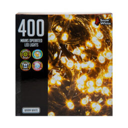 Christmas Lights 400 Led 12M Xmas Tree Lights Fairy Lights Warm White - thumbnail 7