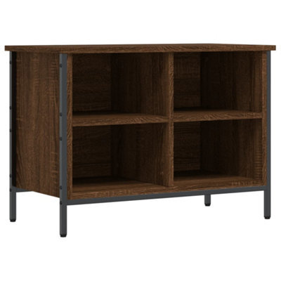 Berkfield Industrial Shoe Cabinet Brown Oak 69X35X50 Cm Engineered Wood