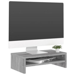 Vidaxl Monitor Stand Grey Sonoma 42X24X13 Cm Engineered Wood - thumbnail 3
