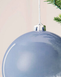 Werchristmas Ice Blue Extra Large Shatterproof Bauble Shiny 15 Cm - thumbnail 5