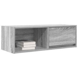 Berkfield Tv Cabinet Grey Sonoma 80X31X25.5 Cm Engineered Wood - thumbnail 4
