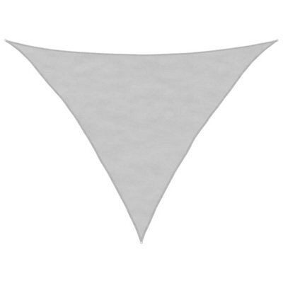 Berkfield Durable Sun Shade Sail Light Grey 2.5X2.5X3.5 M 100% Polyester Oxford