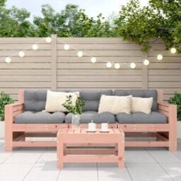 Walplus Garden Outdoor Footstool 62X30X32 Cm Solid Wood Douglas - thumbnail 3