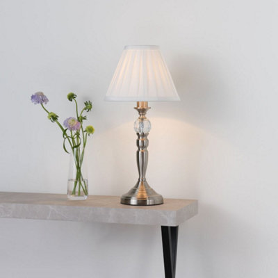 Pagazzi Lighting Pagazzi Edwina Satin Chrome Touch Table Lamp - image 1