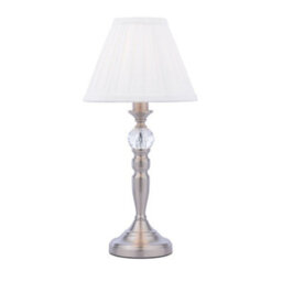 Pagazzi Lighting Pagazzi Edwina Satin Chrome Touch Table Lamp - thumbnail 3