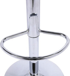 Set Of 3 Red Modena Faux Leather Swivel Bar Stools With Chrome Base For Kitchen Island Breakfast Bar - thumbnail 8