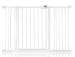 Bettacare Easy Fit Pressure Dog Gate, 120.3Cm - 128.3Cm, White, Pressure Fit Pet Gate For Dog And Puppy, Pet And Dog Barrier - thumbnail 1