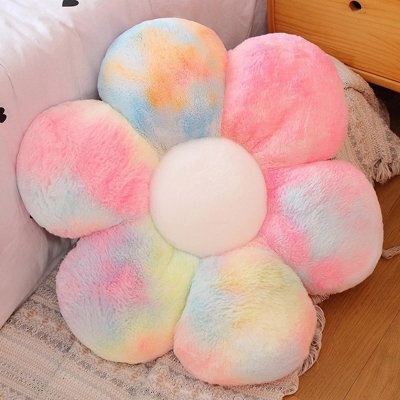 Flower Pillow Daisy Floor Throw Cushion Plush Pillows Room Home Decor Boys Girls - image 1