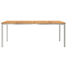 Berkfield Outdoor Dining Table Brown 200 X 90 X 75 Cm Solid Acacia Wood - thumbnail 5