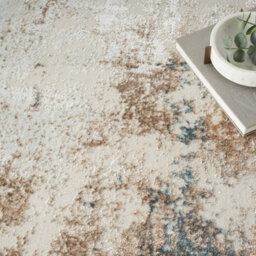 Cream Multi Abstract Modern Rug Easy To Clean Living Room And Bedroom-160Cm X 221Cm - thumbnail 5
