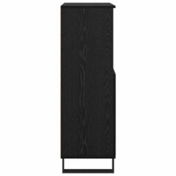 Berkfield Highboard Black 60 X 36 X 110 Cm Engineered Wood - thumbnail 7