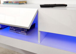 Gfw Galicia 150Cm Wall Tv Unit With Led White - thumbnail 3