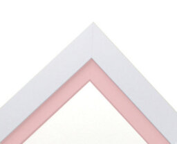Frames By Post Metro White Frame With Pink Mount A2 Image Size A3 - thumbnail 6