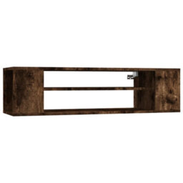 Berkfield Durable Hanging Tv Cabinet Smoked Oak 100X30X26.5 Cm Engineered Wood - thumbnail 1