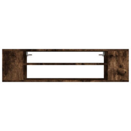 Berkfield Durable Hanging Tv Cabinet Smoked Oak 100X30X26.5 Cm Engineered Wood - thumbnail 4