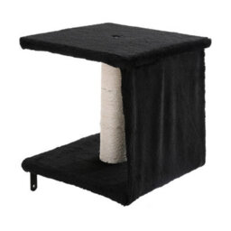 Thehotsale 4 Tier Cat Tower Floor To Ceiling Cat Tree Climbing Tree Tall Kitty Climbing Activity Center Black - thumbnail 6