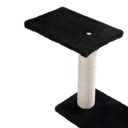 Thehotsale 4 Tier Cat Tower Floor To Ceiling Cat Tree Climbing Tree Tall Kitty Climbing Activity Center Black - thumbnail 4