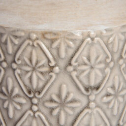 Wyld Haus Meadowthorn Vintage Inspired Glazed Ceramic Vase - thumbnail 3