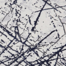 Blue Silver Abstract Marble Metallic Rug, 11mm Thick Stain-Resistant Rug, Modern Rug For Dining Room-160Cm X 230Cm - thumbnail 7