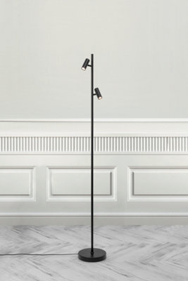 Nordlux Omari Metal Floor Lamp Adjustable Heads Black,mains Led - image 1