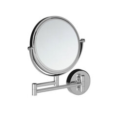 Cosmic Magnifying Mirror, Wall Mounted, Double Side, X1/x5, Swivel, Extendable Arm, Chrome, Architect Collection