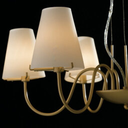 Luminosa Lighting Luminosa Canto 6 Light Chandeliers With Shades Gold 65.6X22.6Cm - thumbnail 2