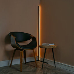 Valuelights Triton Modern 25W Led Tri-Bar Black Corner Floor Lamp Warm White - thumbnail 3