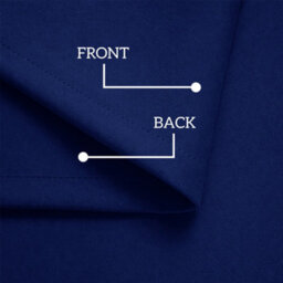 Oxford Homeware Navy 230 Gsm Blackout Curtain Thermal Insulated Pencil Pleat For Window Curtain Pair (W)117Cm X (L)137Cm - thumbnail 4