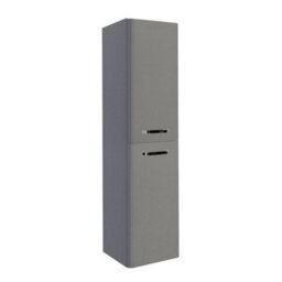 Clifton Bathroom Wall Mounted Tall Storage Unit 350mm Wide - Basalt Grey- (Choice) - thumbnail 1