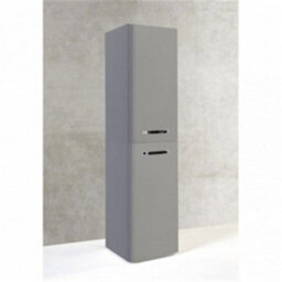 Clifton Bathroom Wall Mounted Tall Storage Unit 350mm Wide - Basalt Grey- (Choice) - thumbnail 2